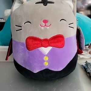 Squishmallow Tally the vampire cat 8” NWT